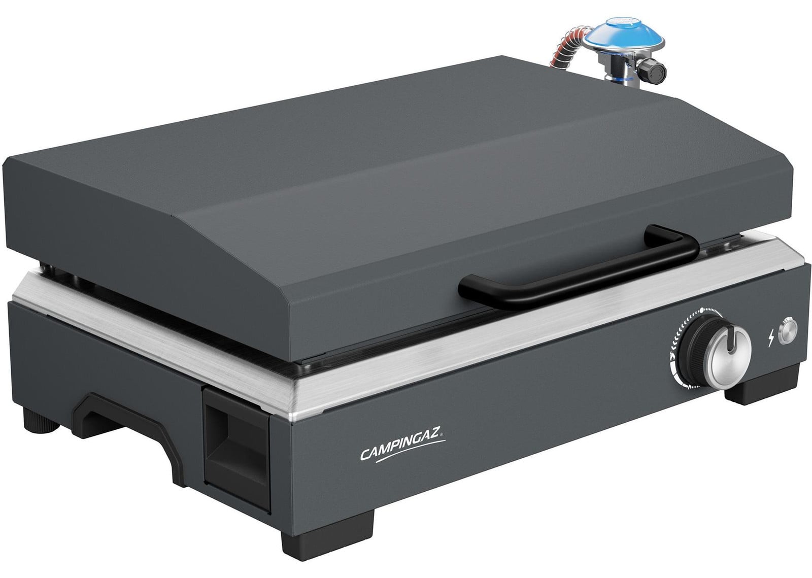 Campingaz Plancha Sigma 1 CV gasplancha voor tuin en terras, zwart/roestvrij staal