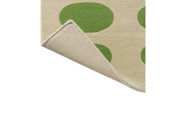 Designer Teppich „Optical Oval“ - handgetuftet, aus 100% reiner Schurwolle Green/Cream 250 x 350 cm ORLA KIELY