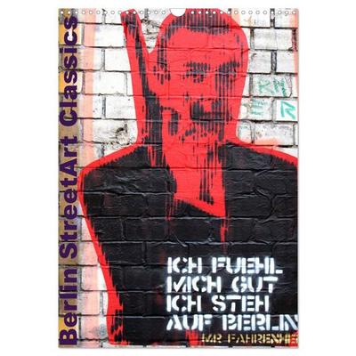 Berlin StreetArt Classics (Wandkalender 2026 DIN A3 hoch), CALVENDO Monatskalender