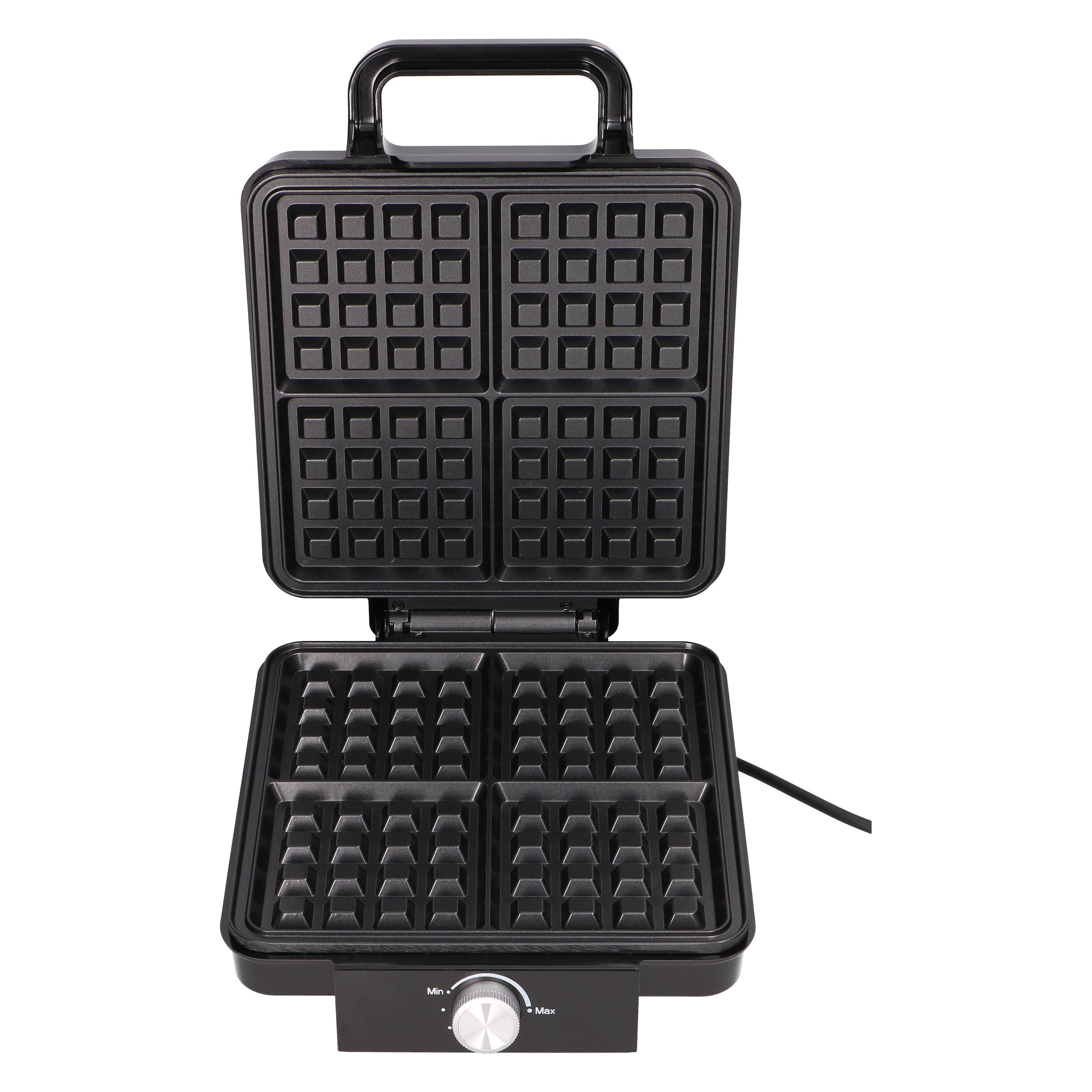 Extralink Home Waffle Maker 2200W, Black, 4-Chamber (EX.29829)