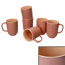 6er Set Jasper Puder Kaffeebecher aus Steingut - 414448