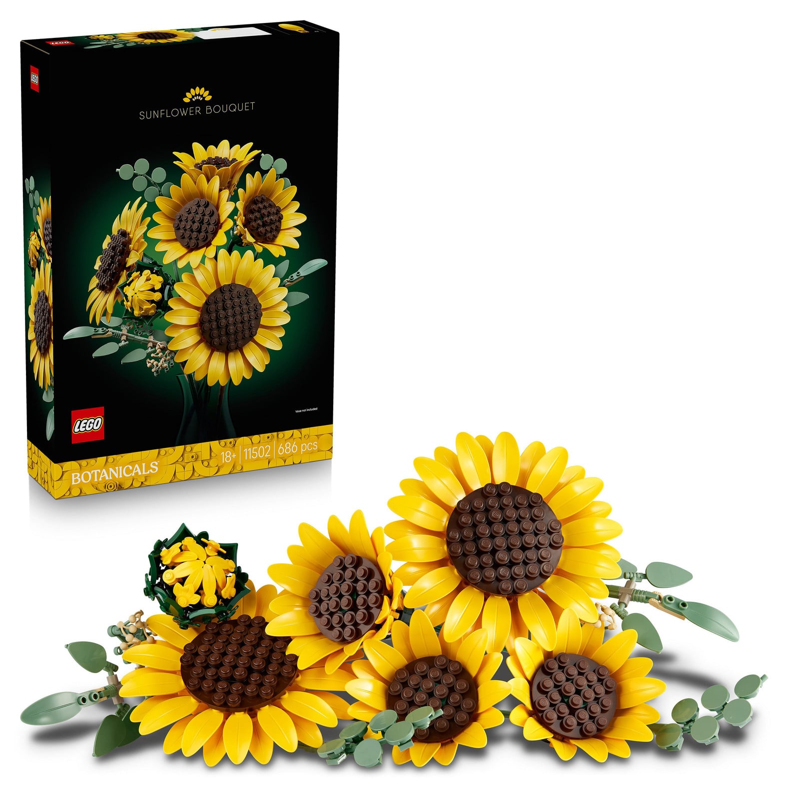LEGO Botanicals 11502 Boeket Zonnebloemen Decoratieve Bloemenset voor Volwassenen