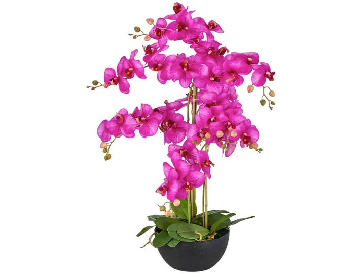 Kunstblume, Lila, Kunststoff, 80 cm, Real-Touch-Oberfläche, Dekoration, Blumen & Blumentöpfe, Kunstblumen