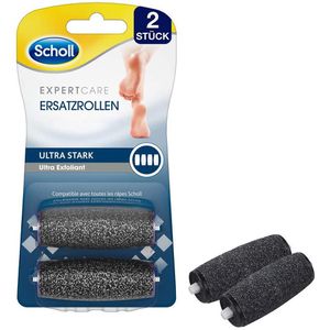 Scholl Ersatzrollen ExpertCare Wet&Dry ultra stark, für Hornhautentferner Velvet Smooth, 2 Stück