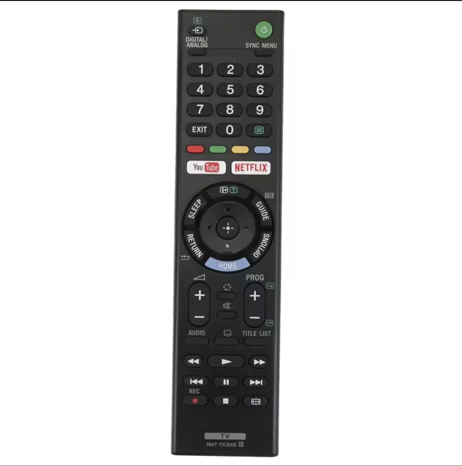 Sony RMT-TX300E afstandsbediening met Netflix en YouTube toetsen