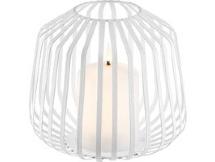 LIVARNO® Bougie LED dans une corbeille métallique (blanc)