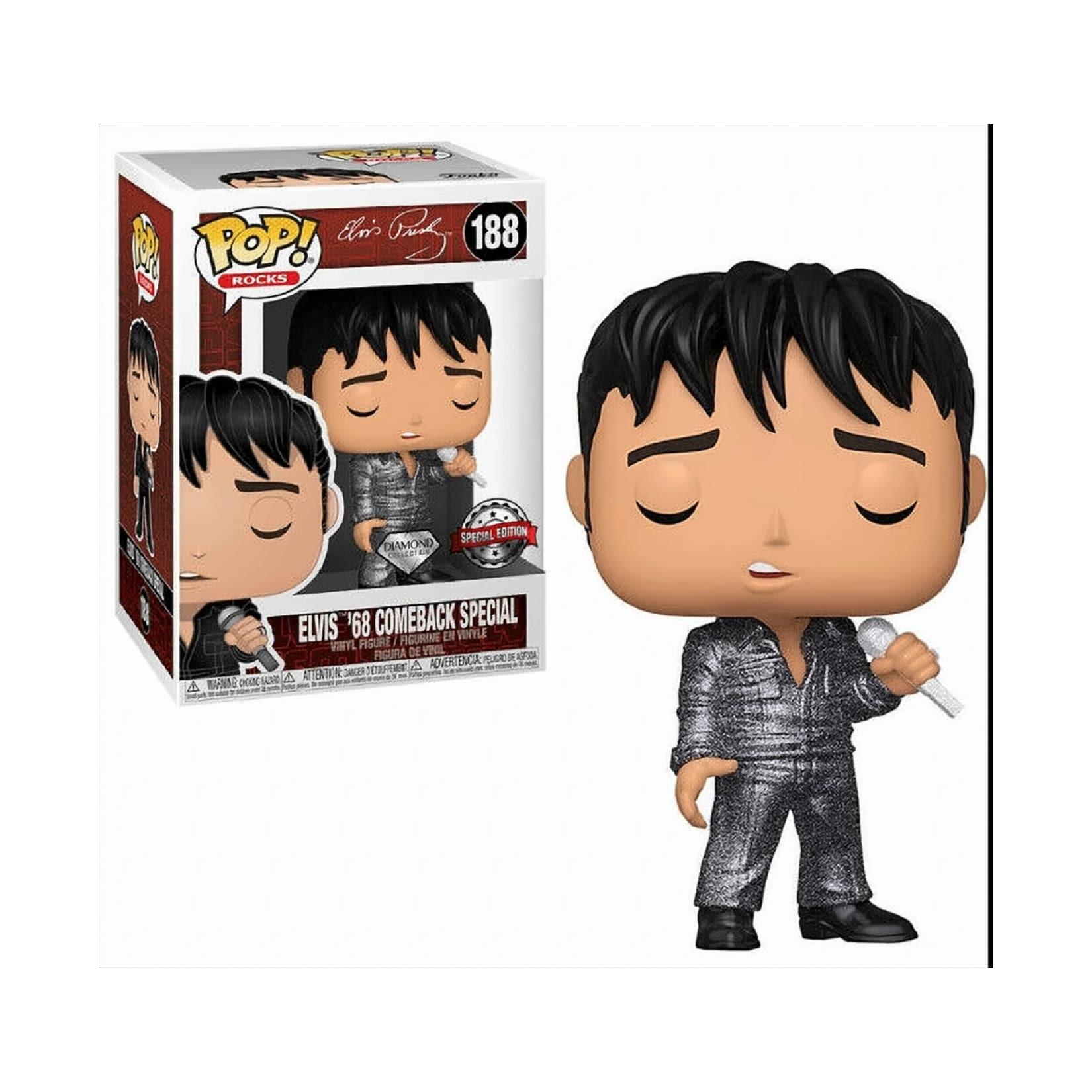 Funko Pop - Elvis Presley 1968 Comeback Special Diamond Glitter