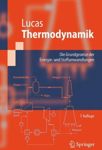 Klaus Lucas - Thermodynamik: Die Grundgesetze der Energie- und Stoffumwandlungen (Springer-Lehrbuch) - Preis vom 30.09.2026 22:30:23 h