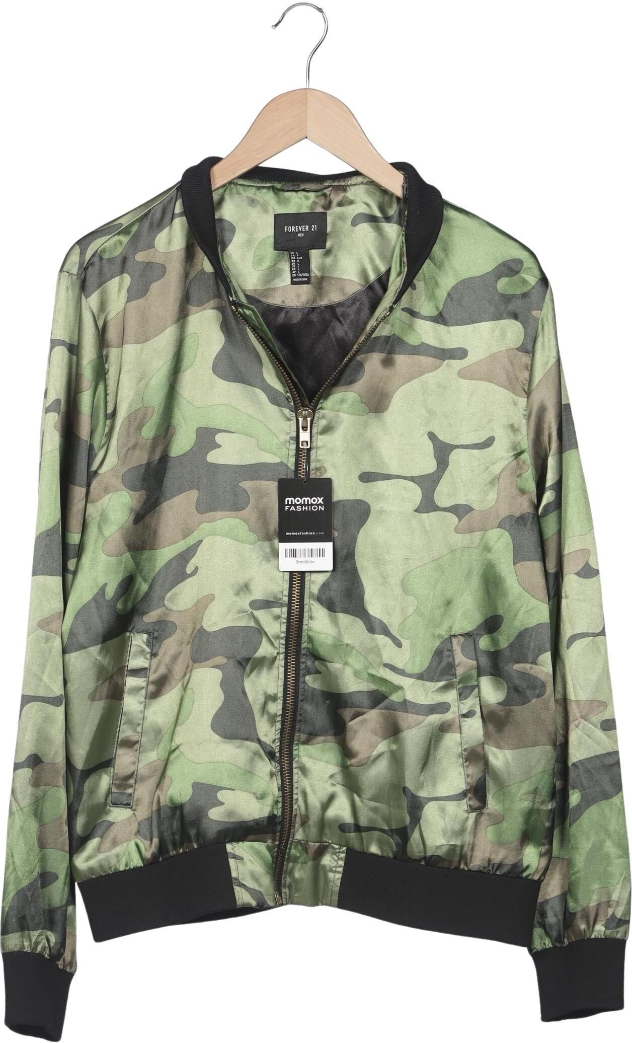 Forever 21 Herren Jacke, Grün, Gr. L, Synthetik - Second Hand