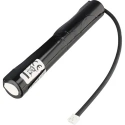 XCell Notleuchtenakku für Elubat 137887, 2,4 Volt mit Kabel und Stecker (1 Stk., Ladegerät inkl. Akku), Akku Ladegerät