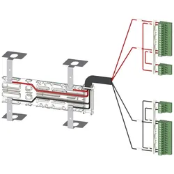 Siemens 3KC9834-3 Zubehör für 3KC8 Spannungsversorgungskabel für oberseitigen Anschluss 2-polig 3KC98343