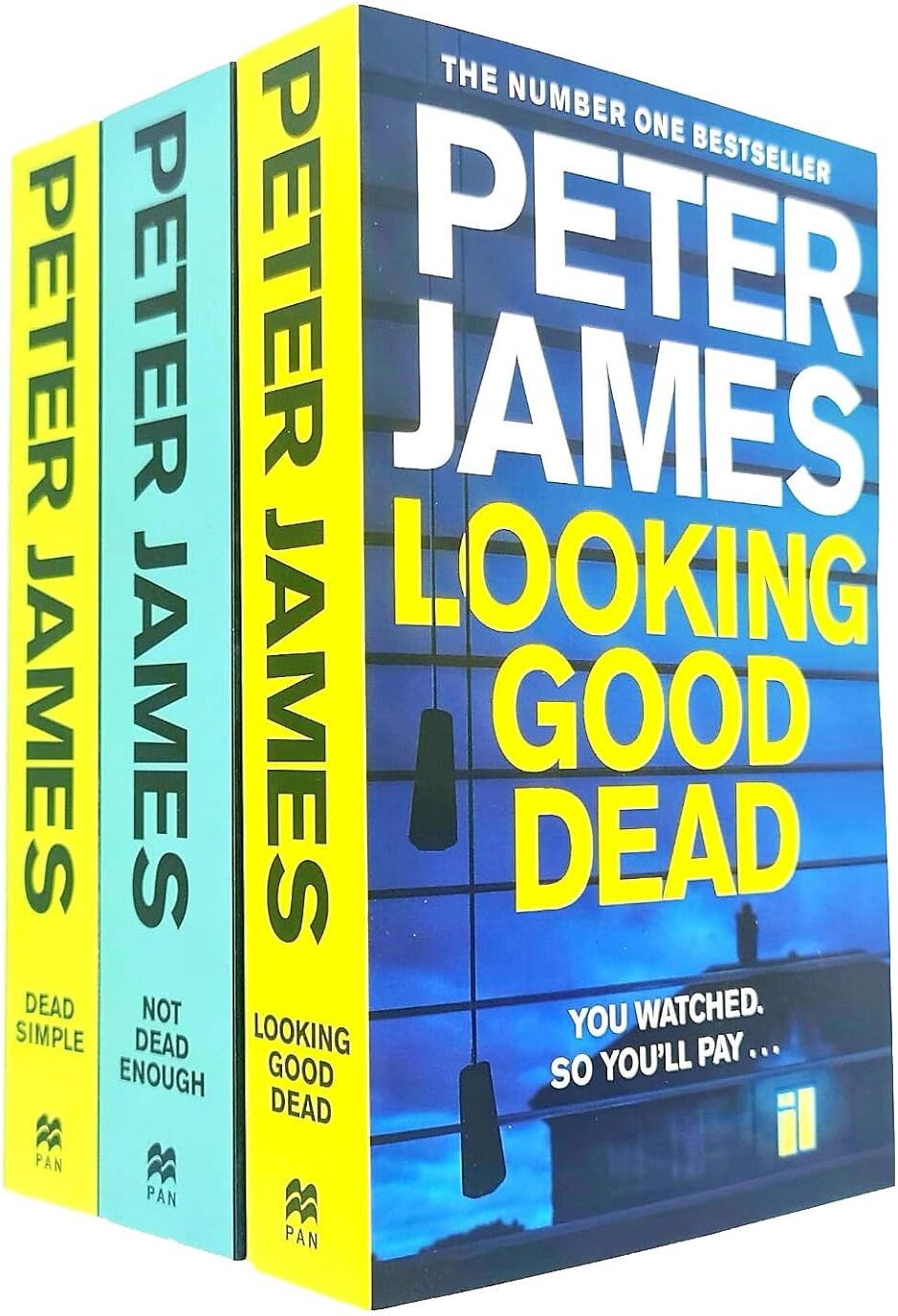 Pan Books Roy Grace Series 3 Books Collection Set by Peter James - Dead Simple, Looking Good Dead, Not Dead Enough - Crime Thriller Paperback