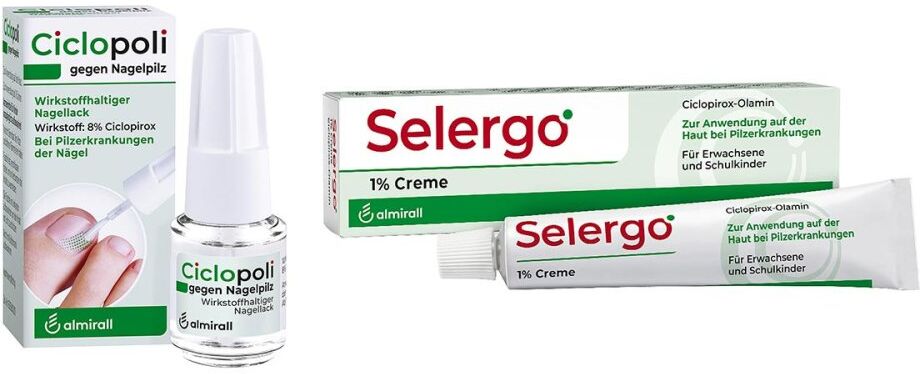 Ciclopoli gegen Nagelpilz (3.3 ml) + Selergo 1% (20 g)