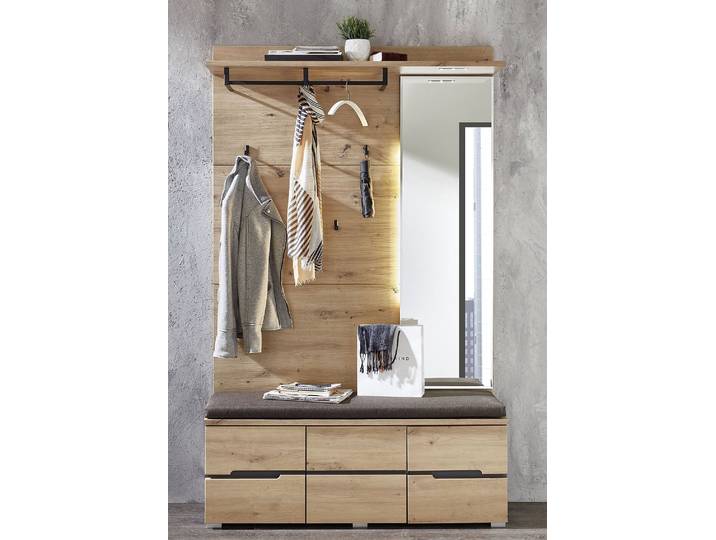 Vestiaire compact 120 cm 120 x 196 x 37cm Beige/Marron