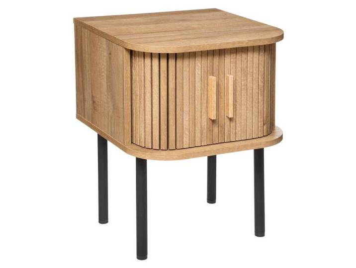 Table de chevet  Colva  effet chêne H53cm - Atmosphera Créateur d'intérieur