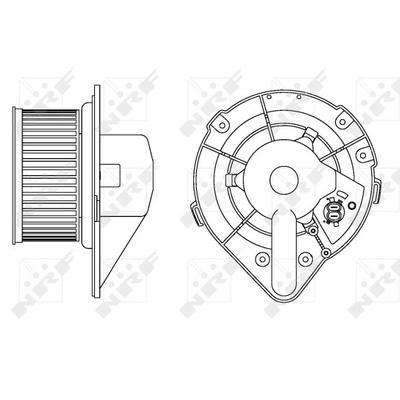 NRF Innenraumgebläse 34164 für VW SEAT