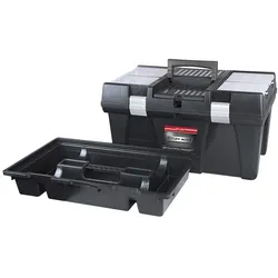 PROREGAL Werkzeugkoffer Light S | HxBxT 20x41,5x22,6cm | Polypropylen | Schwarz