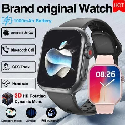 Uplift Picks UltraSync AMOLED Smart Watch GPS Bluetooth Call Waterproof Fitness Watch black Mesh 1000 Mah Battery 60 Days