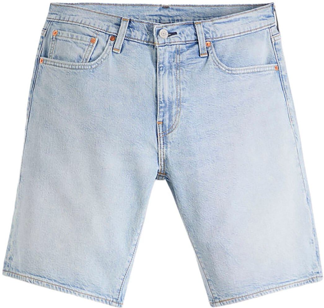 Jeansshorts LEVI'S "405 STANDARD SH", Herren, Gr. 34, N-Gr, blau (indigo commercials shorts), Denim/Jeans, Obermaterial: 99% Baumwolle, 1% Elasthan, normal kniefrei, Jeans Jeansshorts, Sommerhose indigo commercials shorts 34, N-Gr