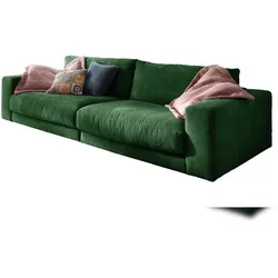 KAWOLA Sofa MADELINE 3-Sitzer Cord smaragd