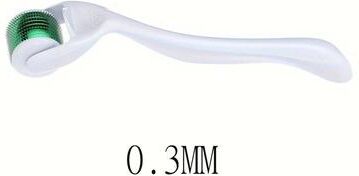 Uplift Essentials 540 Titanium Microneedle Derma Roller For Hair, Beard And Skin Rejuvenation (0.2 0.25 0.3mm) white 0.3mm