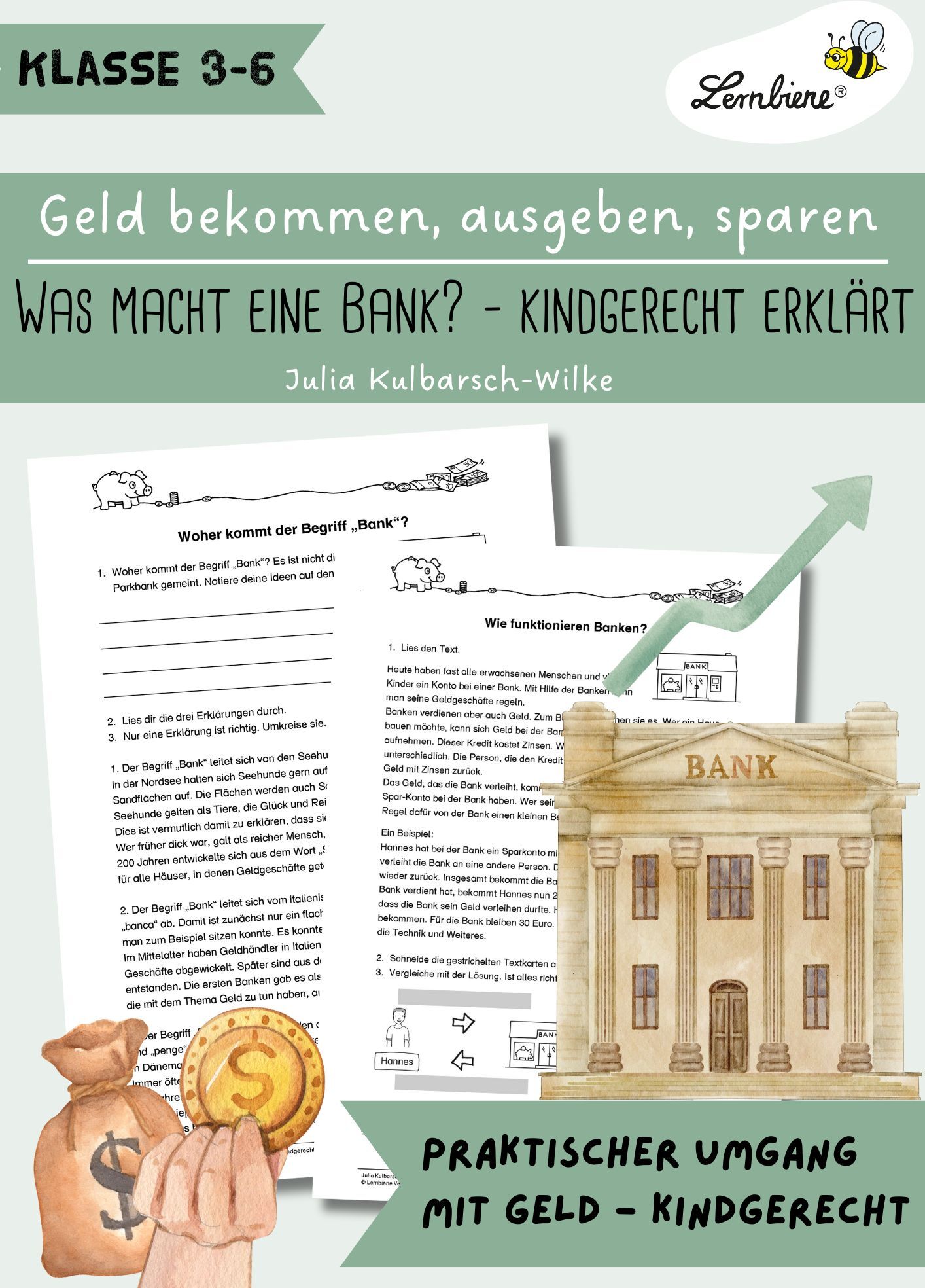 Lernbiene Was macht eine Bank? - kindgerecht erklärt