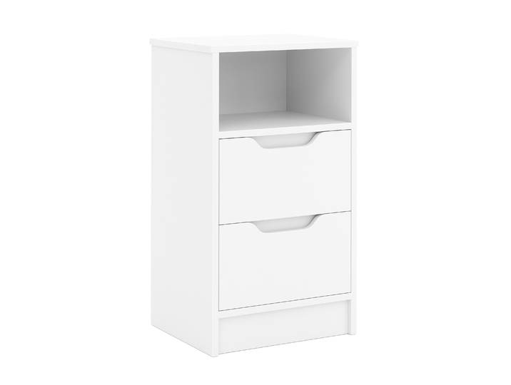 Nachttisch SENA 38 x 67 cm weiss