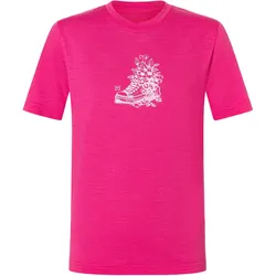 Super Natural, Unisex, Funktionsshirt, Kid's Flower Sneakers Tee (152), Pink