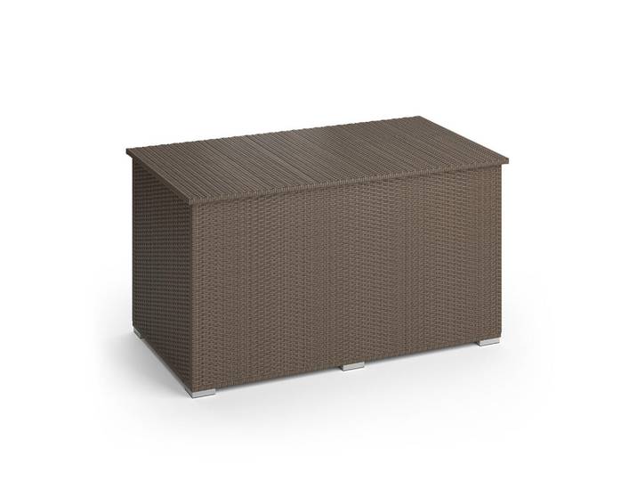 OK-Living Kissenbox Braun 146 x 80 cm, Kunststoff, 146x80x83 cm, Gartenzubehör, Gartenbox