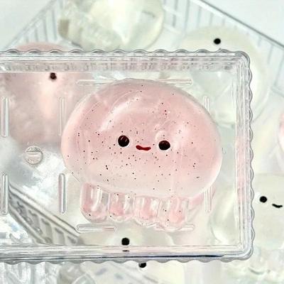 Uplifted Finds Premium Kawaii Stretchy Jellyfish Squishy Toy Soft Elastic TPR Ocean Theme Stress Relief Desk Display pink