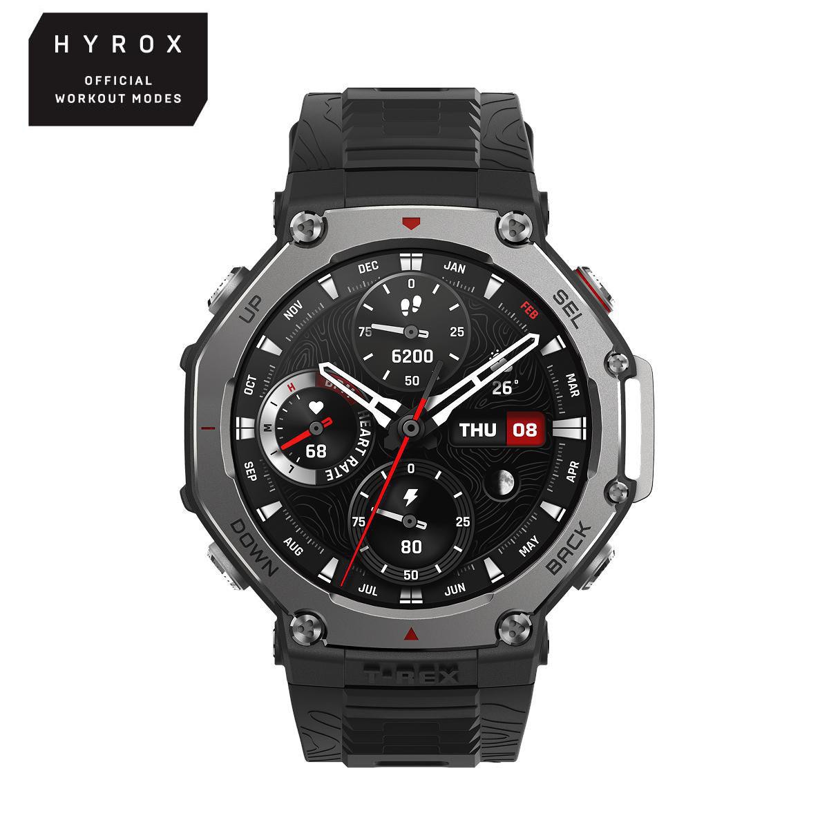 Amazfit T-Rex 3 48,5mm Outdoor Smartwatch GPS HYROX Onyx W2323GL1N