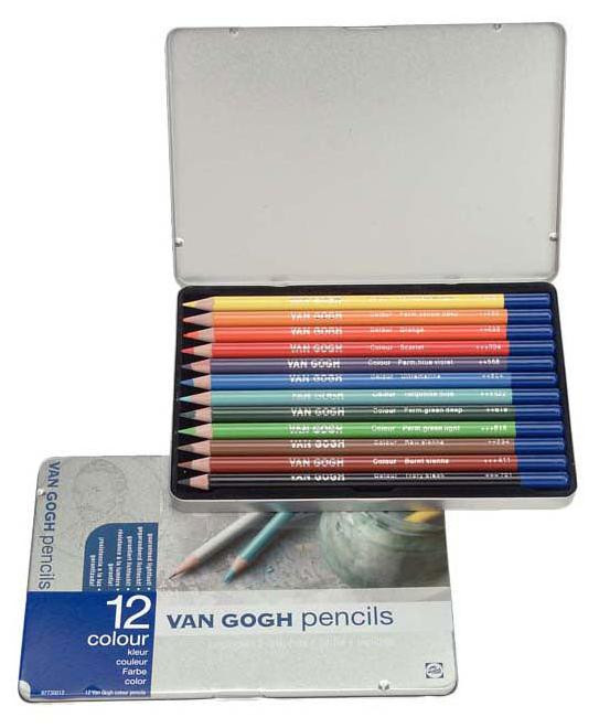 Vincent van Gogh 12 stuks kleurrijk set