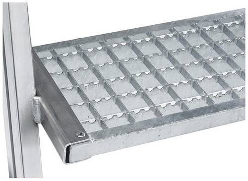 MUNK Günzburger Steigtechnik 58103 Aluminium Podesttreppe Montage mit Werkzeug Arbeitshöhe (max.): 2.7m