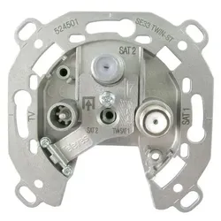 TELEVES SAT-TWIN-Antennendose SE33TWIN-ST 3-fach ohne Abdeckung