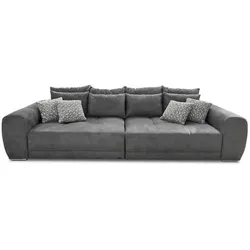 Bigsofa Moldau Mikrofaser Grau Dunkelgrau