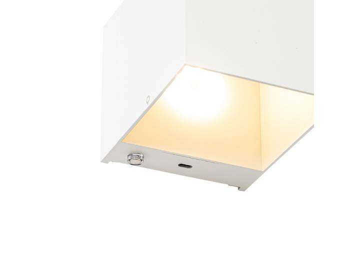 Applique murale blanche avec LED et variateur tactile