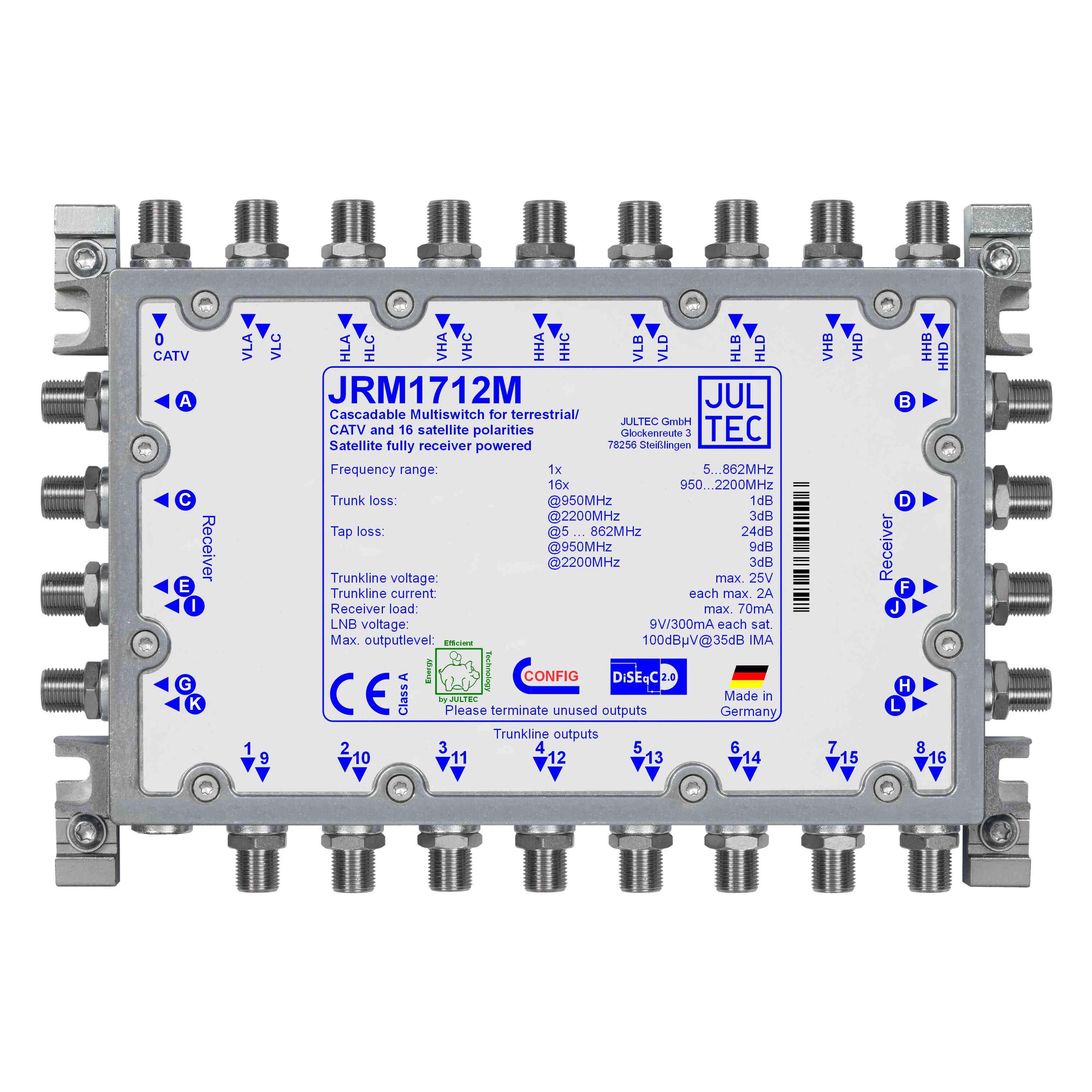 Jultec Multischalter JRM1712M 17 auf 12 Kaskade (Multischalter) (JRM1712M)