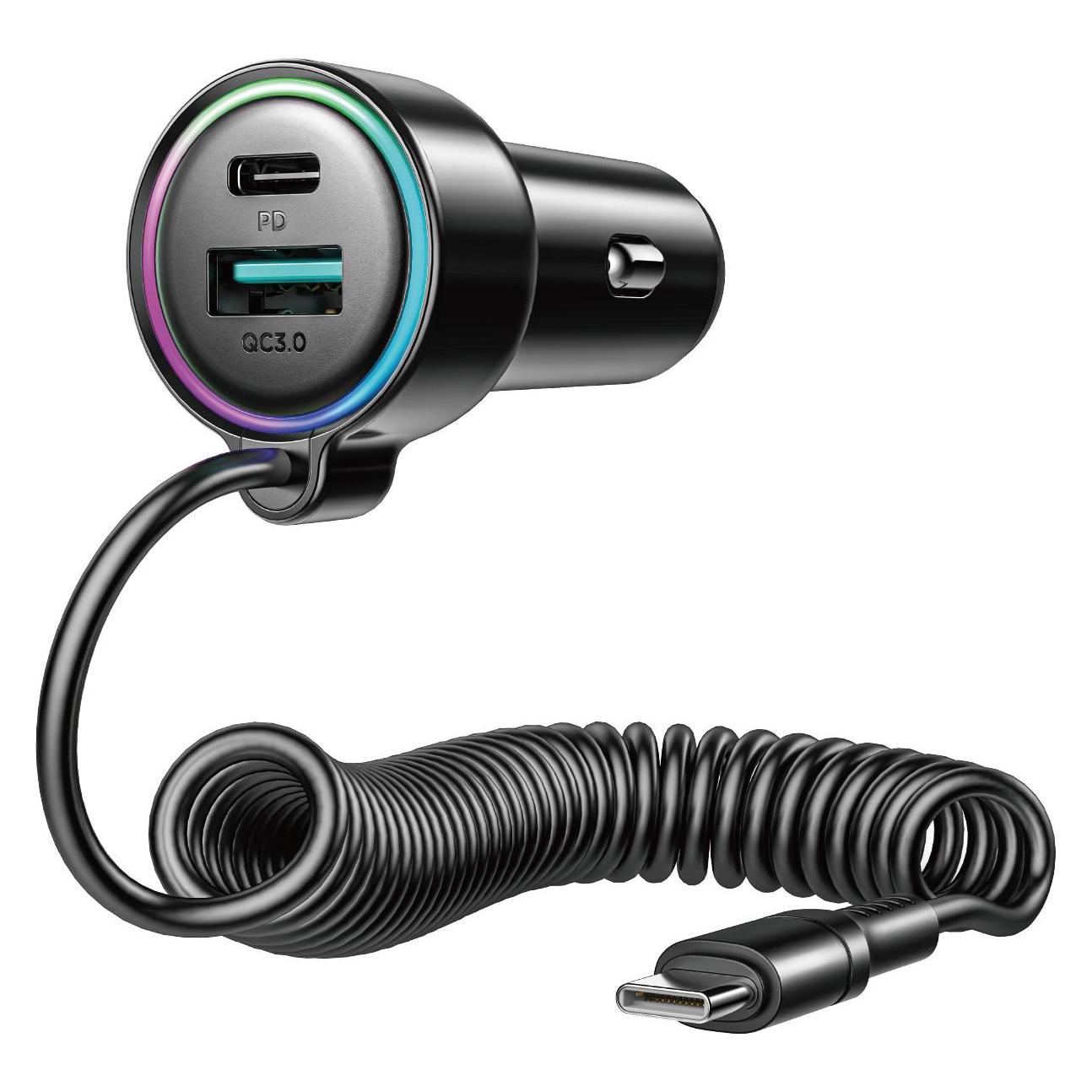 Joyroom 3 in 1 Wired Car Charger (JR-CL07)