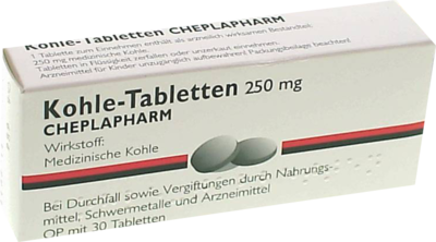 CHEPLAPHARM Arzneimittel GmbH KOHLE Tabletten 30 St 04257380