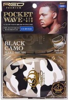 Kiss Rpm Designed Pocket Boar Brush Black Camo Cepillo