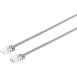 Patchkabel Cat. 6 flach, U/UTP, grau, 15m