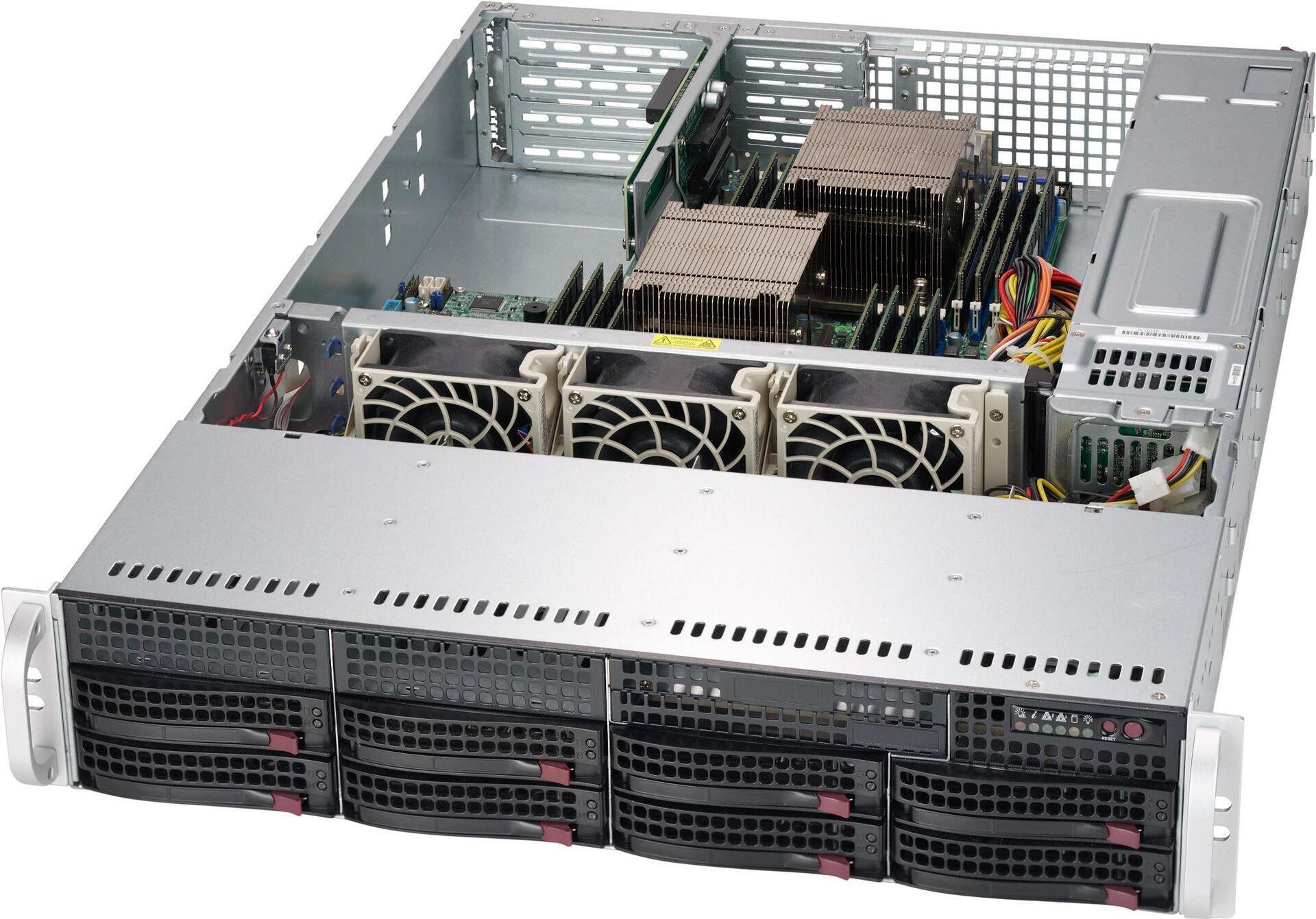 Supermicro SC825 TQC-R802WB - 2U Rack-Montage