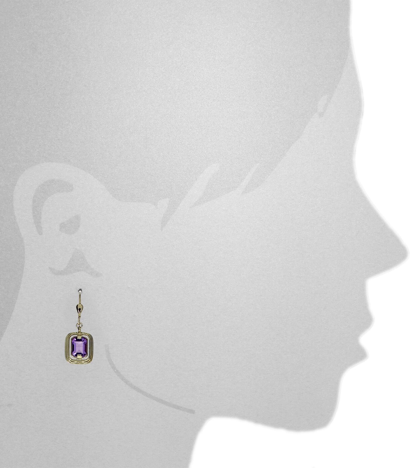Paar Ohrhänger OSTSEE-SCHMUCK "Ostsee-Schmuck Ohrhänger Terry Ohrhänger Terry", gelb (weiß, neutral), Ohrringe, Damen, 29 x 9mm, Gelbgold 333, Paar Ohrhänger