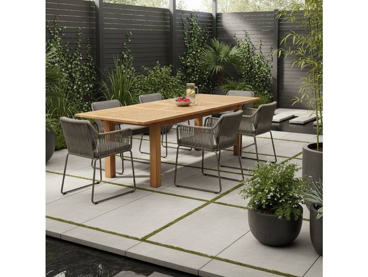 Gartentisch aus Eukalyptusholz ausziehbar