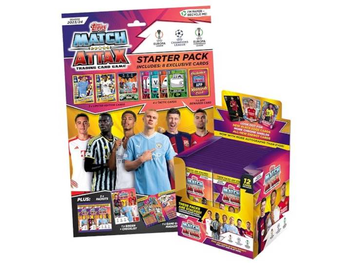 Generisch Collect-it.de My Home of Cards + Toys Exklusive Aufbewahrungshüllen im Bundle mit Champions League 2023/24 - Trading Cards - 1 Starter + 1 Display (36 Booster)