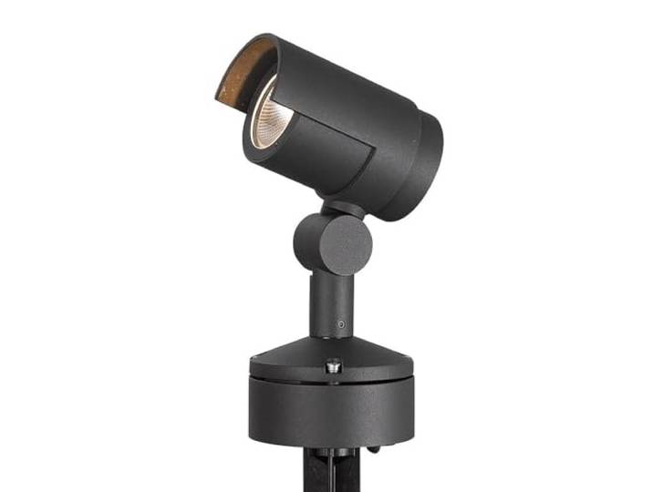 Lucande LED Luminaire extérieur Beatrix (Moderne) en Noir Aluminium (1 lampe\,à)\, Lampe sur piquet