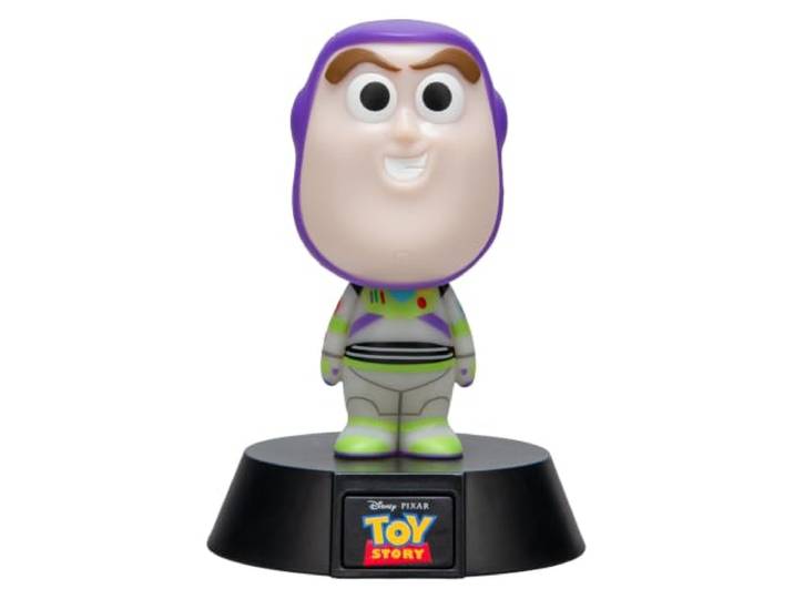 Lampe Icône Buzz Lightyear 11 cm\, Veilleuse LED Toy Story\, Lampe de Bureau ou de Chevet Fonctionnant avec Piles\, Produit Officiel Disney\, Paladone