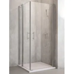 Profi  Line  Duschkabine  Pendeltüren  mit  festem  Seitenteil  (L)  und  Seitenteil  1200x1000mm