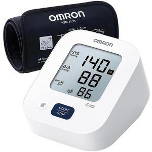 OMRON Blutdruckmessgerät M2 Comfort HEM7188, vollautomatisch, LC-Display, mit Positionskontrolle, für Oberarm