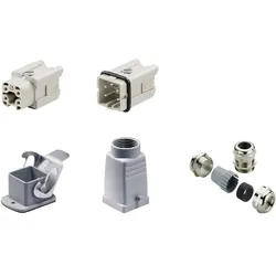 Weidmüller Steckverbinder Set IndSt 4p, Met. 1712590000, Elektronikkabel + Stecker